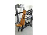 Seated Shoulder Press with 90 KGS Steel Weight Stack Black matte/ Brown