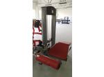 Prone Leg Curl with 80 KGS Steel Weight Stack Silver/ wine red