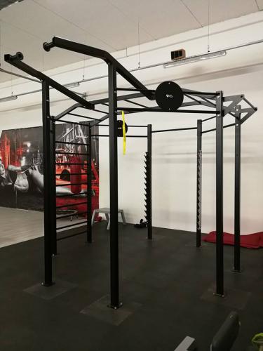 Konstrukce pro crossfit, fitness, workout, TRX