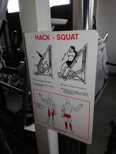 Posilovac stroj Hack- Squat Technogym silver line