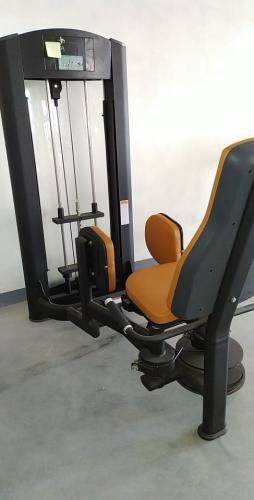 Seated Hip Adduction inner thigh selectorized commercial gym fitness equipment with magnetic Pi